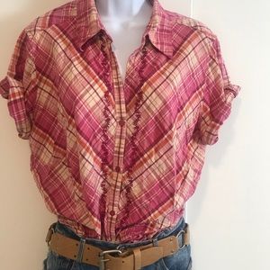 Short sleeved button down shirt